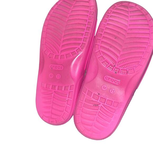 Crocs pink slides size 11 - Picture 4 of 7